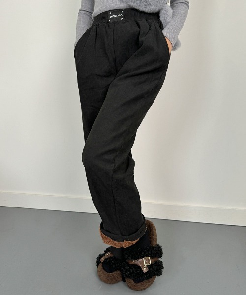 VIVID LADY(ビビッドレディー)の「裏起毛ワイドパンツ 秋冬 あったかパンツ(スウェットパンツ・レディース・ベージュ/ブラック/チャコールグレー・MEDIUM/X-LARGE/LARGE)」の17枚目の写真