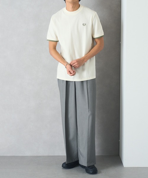 FRED PERRY(フレッドペリー)の「【FRED PERRY】TIPPED CUFF PIQUE SHIRT フレッドペリー ワンポイントロゴ刺繍 鹿の子Tシャツ M4654(Tシャツ/カットソー・レディース・アイボリー/ブラック/ライトイエロー・L/M/S)」の17枚目の写真