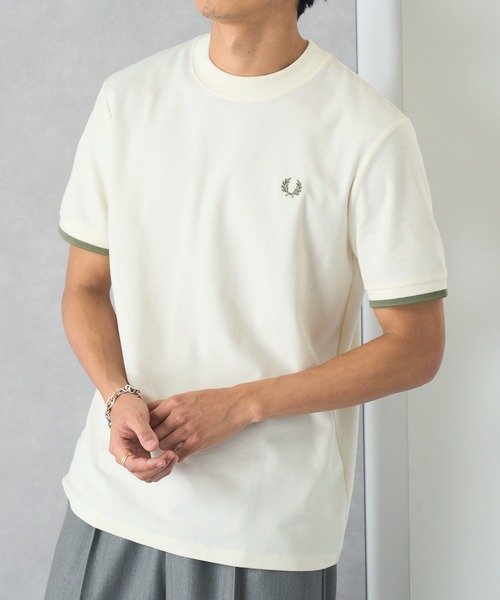 FRED PERRY(フレッドペリー)の「【FRED PERRY】TIPPED CUFF PIQUE SHIRT フレッドペリー ワンポイントロゴ刺繍 鹿の子Tシャツ M4654(Tシャツ/カットソー・レディース・アイボリー/ブラック/ライトイエロー・L/M/S)」の12枚目の写真