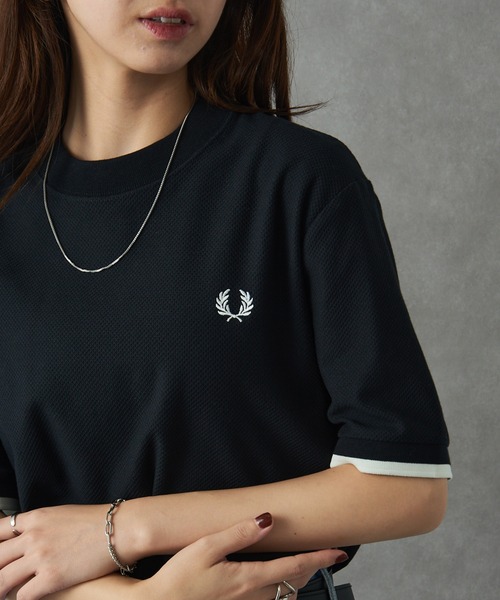 セール】【FRED PERRY】TIPPED CUFF PIQUE SHIRT フレッドペリー ワン