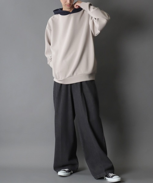 セール】Cardboard Knit Sweat Hoodie/別注 ダンボールニット