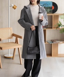 【nAvy】フードロングコート アウター