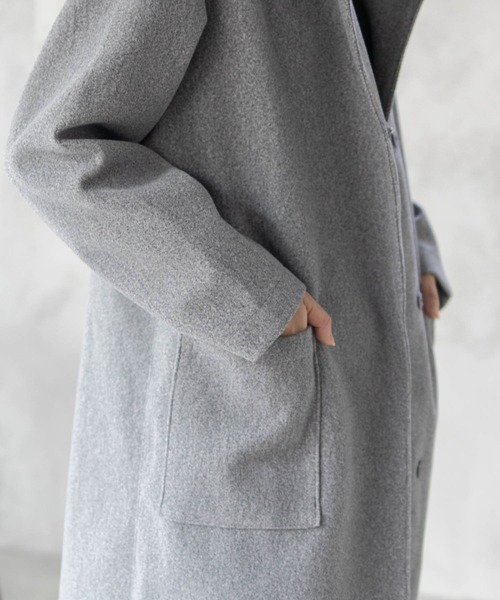 NAVY(ネイビー)の「【nAvy】フードロングコート アウター(その他アウター・レディース・ブラック/モカ/グレー・M/L)」の15枚目の写真