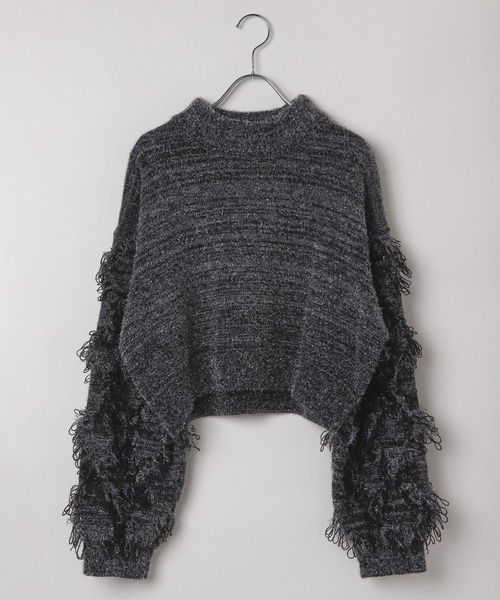 PAGEBOY（ページボーイ）の「ラメハイネックプルオーバー（ニット/セーター・レディース・オフホワイト/ブラック/ブルー・FREE）」の21枚目の写真