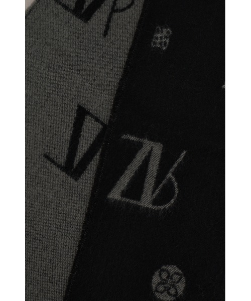 AZUL by moussy(アズールバイマウジー)の「モノグラム柄ストール(ストール/ショール・レディース・アイボリー/ブラック・FREE)」の11枚目の写真