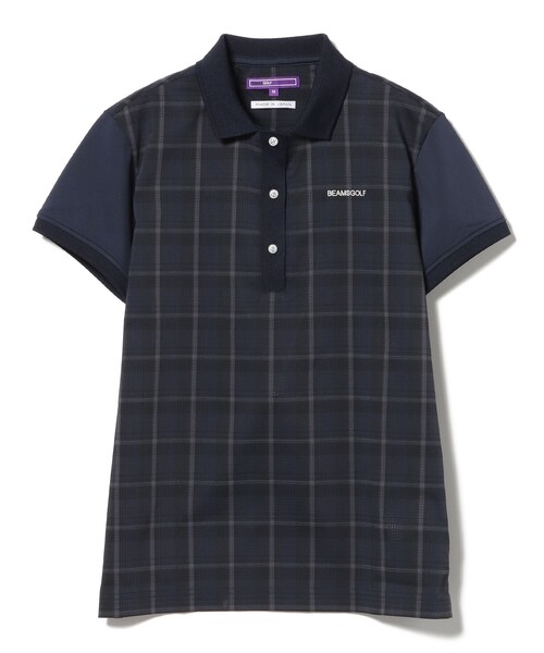 BEAMS GOLF PURPLE LABEL ポロシャツ グレー BEAMS GOLF ポロシャツ 「UVカット/吸水速乾/伸縮性」PURPLE