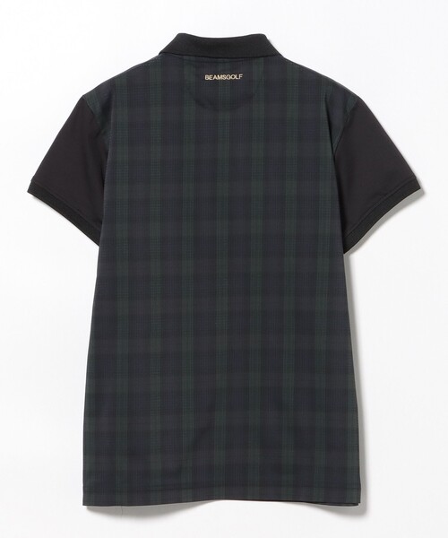 【美品】Sサイズ BEAMS GOLF ビームスゴルフ ポロシャツ チェック BEAMS GOLF ポロシャツ ポロ PURPLE LABEL / 襟付き ギンガム