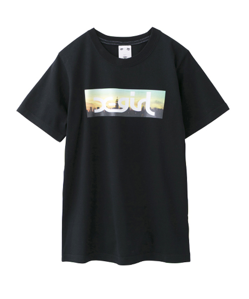 X-girl（エックスガール）の「NEW YORK PHOTO S/S TEE（Tシャツ/カットソー・レディース・ホワイト/ブラック・2/1）」の2枚目の写真