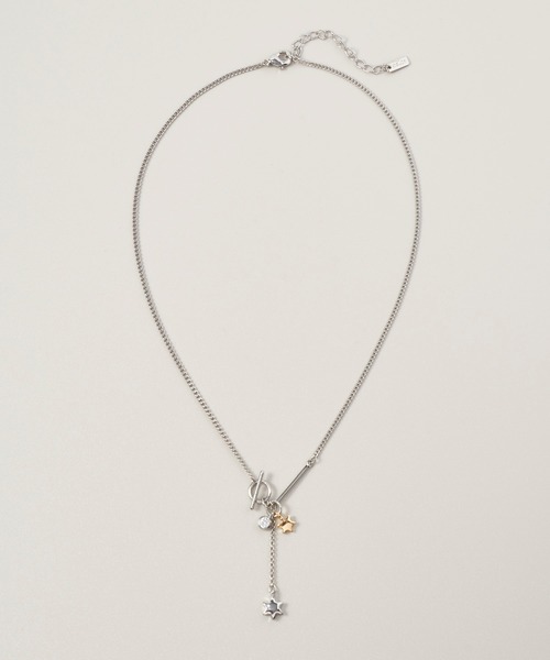 GOLDY(ゴールディ)の「マイクロ アスタリスク ネックレス(ネックレス・レディース・シルバー/ゴールド/シルバー×ゴールド・FREE)」の5枚目の写真