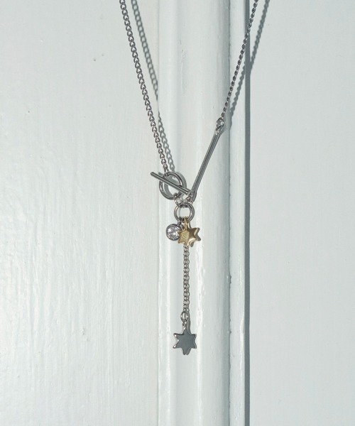 GOLDY(ゴールディ)の「マイクロ アスタリスク ネックレス(ネックレス・レディース・シルバー/ゴールド/シルバー×ゴールド・FREE)」の12枚目の写真