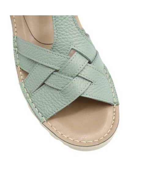 MODE KAORI（モードカオリ）の「【本革】撥水Tストラップサンダル/6135（サンダル・レディース・ブラック/グレイッシュベージュ/アイボリー/ライトブルー・22.5cm/23cm/23.5cm/24cm/24.5cm/25cm）」の7枚目の写真