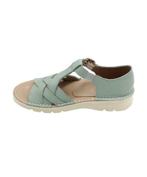 MODE KAORI（モードカオリ）の「【本革】撥水Tストラップサンダル/6135（サンダル・レディース・ブラック/グレイッシュベージュ/アイボリー/ライトブルー・22.5cm/23cm/23.5cm/24cm/24.5cm/25cm）」の5枚目の写真