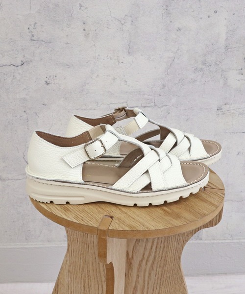 MODE KAORI（モードカオリ）の「【本革】撥水Tストラップサンダル/6135（サンダル・レディース・ブラック/グレイッシュベージュ/アイボリー/ライトブルー・22.5cm/23cm/23.5cm/24cm/24.5cm/25cm）」の14枚目の写真