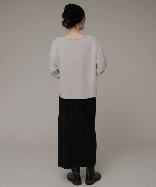 URBAN RESEARCH Sonny Label(アーバンリサーチサニーレーベル)の「ニットライクボリュームスリーブプルオーバー(Tシャツ/カットソー・レディース・ブラック/グレー系その他/ラベンダー・FREE)」の7枚目の写真