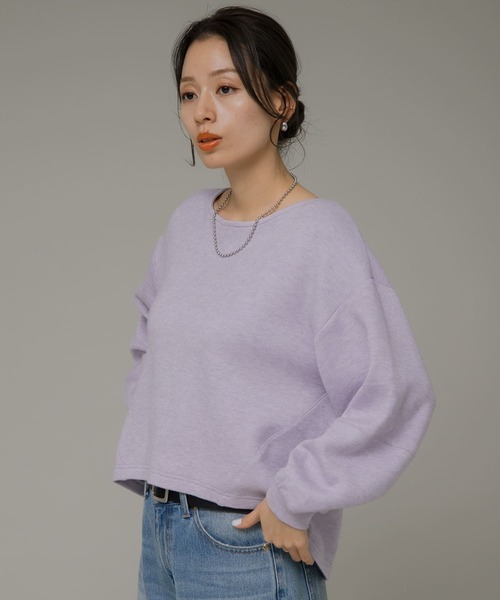 URBAN RESEARCH Sonny Label(アーバンリサーチサニーレーベル)の「ニットライクボリュームスリーブプルオーバー(Tシャツ/カットソー・レディース・ブラック/グレー系その他/ラベンダー・FREE)」の10枚目の写真