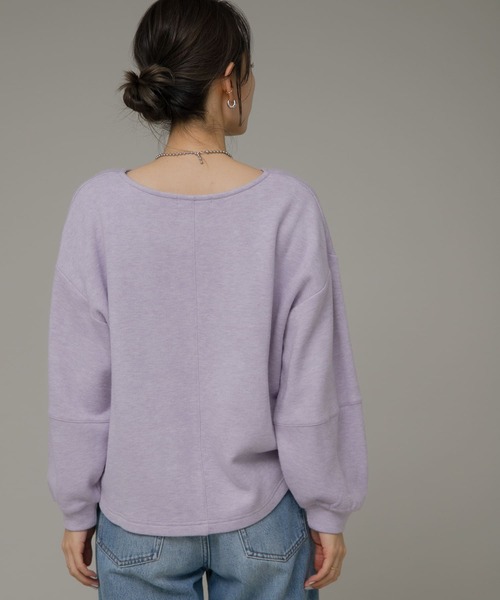 URBAN RESEARCH Sonny Label(アーバンリサーチサニーレーベル)の「ニットライクボリュームスリーブプルオーバー(Tシャツ/カットソー・レディース・ブラック/グレー系その他/ラベンダー・FREE)」の12枚目の写真