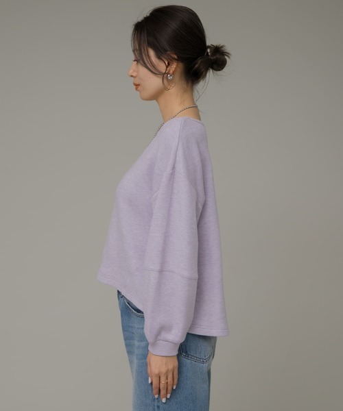 URBAN RESEARCH Sonny Label(アーバンリサーチサニーレーベル)の「ニットライクボリュームスリーブプルオーバー(Tシャツ/カットソー・レディース・ブラック/グレー系その他/ラベンダー・FREE)」の16枚目の写真