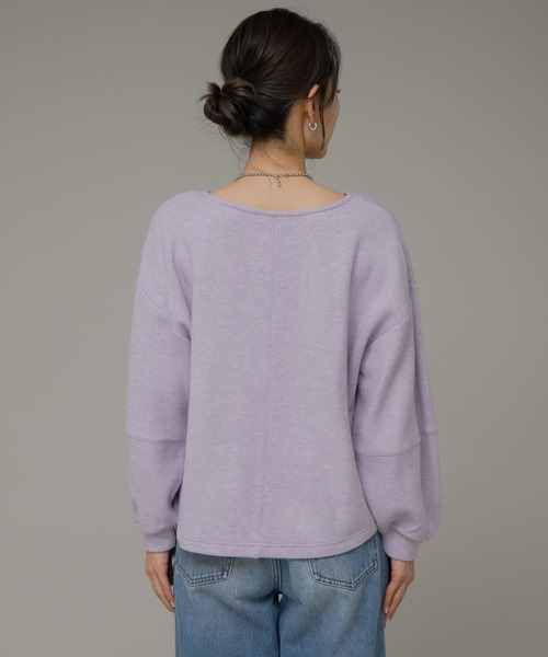 URBAN RESEARCH Sonny Label(アーバンリサーチサニーレーベル)の「ニットライクボリュームスリーブプルオーバー(Tシャツ/カットソー・レディース・ブラック/グレー系その他/ラベンダー・FREE)」の17枚目の写真