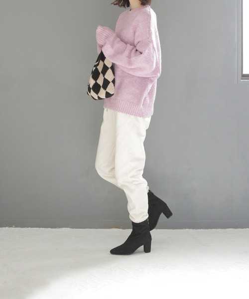 SOROTTO(ソロット)の「シンプル ストレッチショートブーツ/バックファスナー(ブーツ・レディース・ブラウン/ブラック系その他/ブラック・LL/L/M/S)」の6枚目の写真