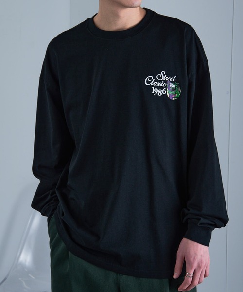 AIRWALK（エアウォーク）の「【AIRWALK】ワンポイントモンスターグラフィック オーバーサイズロンT（Tシャツ/カットソー・メンズ・グレー/ブラック/ネイビー/ホワイト/グリーン・M/L/XL/S）」の22枚目の写真