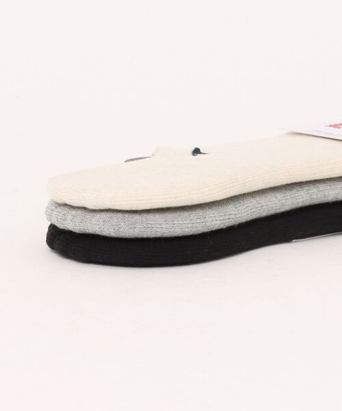 UNION STATION（ユニオンステーション）の「【Healthknit/ヘルスニット】3足セットくるぶし丈ショートソックス フットカバーソックス（ソックス/靴下・メンズ・ホワイト×ブラック・FREE）」の2枚目の写真