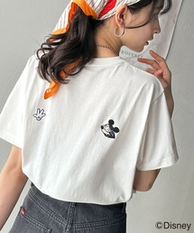 綿100%大人可愛い♪バック「ディズニー」刺繍半袖T