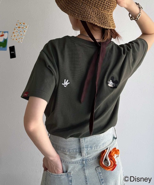 classicalelf(クラシカルエルフ)の「綿100%大人可愛い♪バック「ディズニー」刺繍半袖T(Tシャツ/カットソー・レディース・グレー系1/グレー系2/ホワイト系1/ホワイト系2・LARGE/SMALL/X-LARGE/MEDIUM)」の12枚目の写真