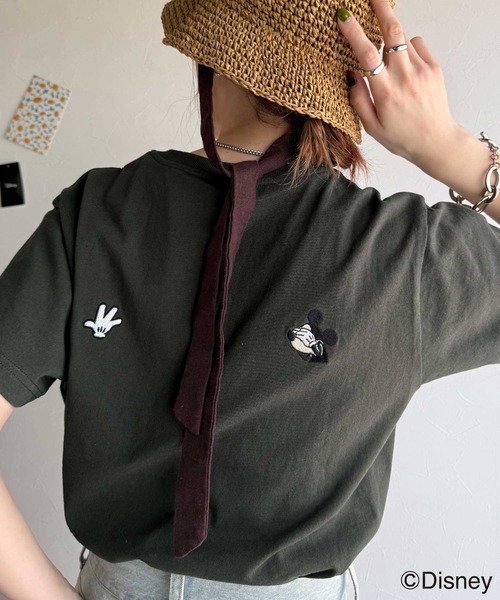 classicalelf(クラシカルエルフ)の「綿100%大人可愛い♪バック「ディズニー」刺繍半袖T(Tシャツ/カットソー・レディース・グレー系1/グレー系2/ホワイト系1/ホワイト系2・LARGE/SMALL/X-LARGE/MEDIUM)」の13枚目の写真