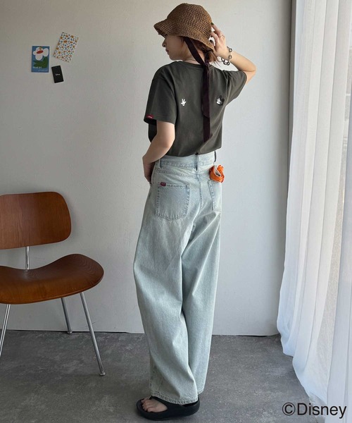 classicalelf(クラシカルエルフ)の「綿100%大人可愛い♪バック「ディズニー」刺繍半袖T(Tシャツ/カットソー・レディース・グレー系1/グレー系2/ホワイト系1/ホワイト系2・LARGE/SMALL/X-LARGE/MEDIUM)」の10枚目の写真