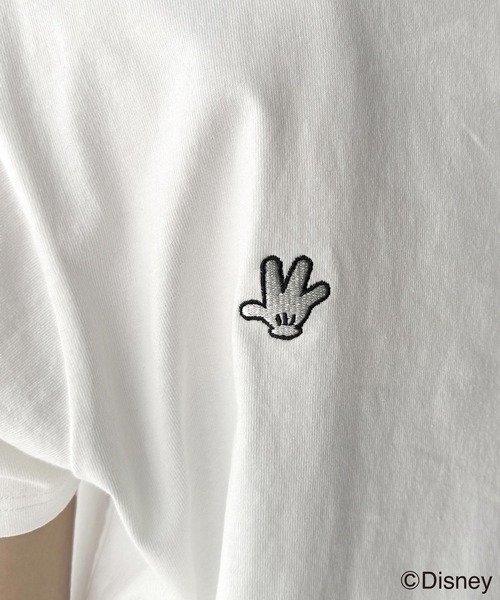 classicalelf(クラシカルエルフ)の「綿100%大人可愛い♪バック「ディズニー」刺繍半袖T(Tシャツ/カットソー・レディース・グレー系1/グレー系2/ホワイト系1/ホワイト系2・LARGE/SMALL/X-LARGE/MEDIUM)」の8枚目の写真