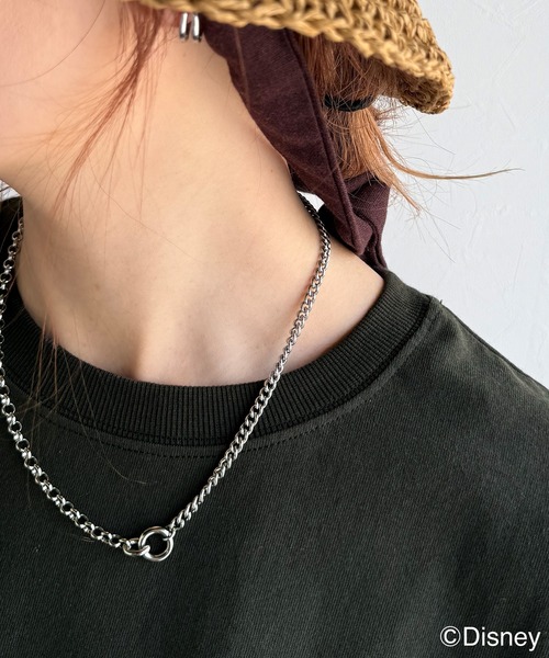 classicalelf(クラシカルエルフ)の「綿100%大人可愛い♪バック「ディズニー」刺繍半袖T(Tシャツ/カットソー・レディース・グレー系1/グレー系2/ホワイト系1/ホワイト系2・LARGE/SMALL/X-LARGE/MEDIUM)」の5枚目の写真