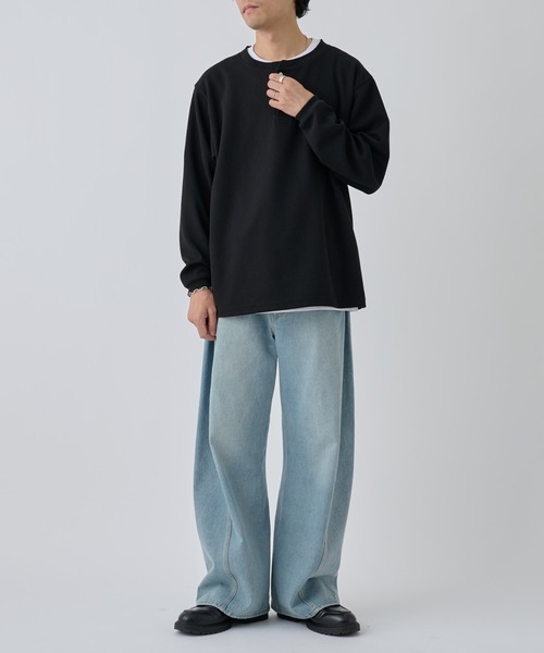 COLONY 2139（コロニートゥーワンスリーナイン）の「スウェットライクワッフルヘンリーネックプルオーバー（Tシャツ/カットソー・メンズ・グレー/ホワイト/ブラック/グレー系その他/アイボリー・LARGE/MEDIUM）」の8枚目の写真