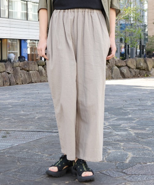 無地パンツ チェンマイコットン●ブラック Shanti Shanti チェンマイコットンパンツ【WEB限定】（その他