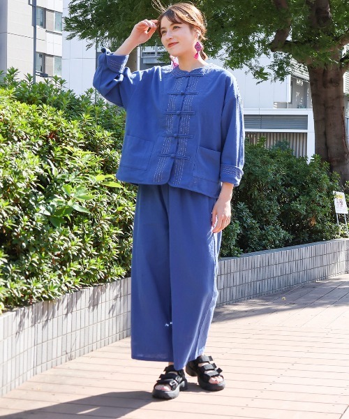 チチカカ（チチカカ）の「Shanti Shanti チェンマイコットンパンツ【WEB限定】（その他パンツ・レディース・ベージュ/ナチュラル/ブルー・FREE）」の7枚目の写真
