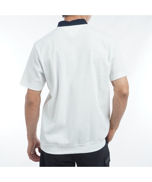 TOMMY HILFIGER GOLF（トミー ヒルフィガー ゴルフ）の「ｶﾗｰﾌﾞﾛｯｸ 半袖ﾓｯｸﾈｯｸｼｬﾂ（その他トップス・メンズ・ホワイト/ネイビー/サンドベージュ/ブルー・3L/LL/M/L）」の6枚目の写真
