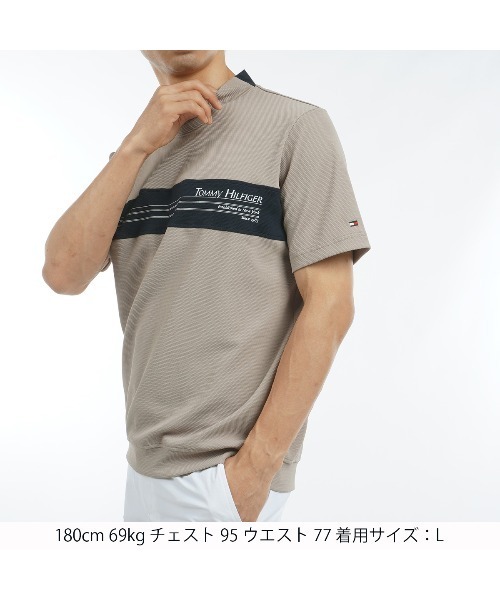 TOMMY HILFIGER GOLF（トミー ヒルフィガー ゴルフ）の「ｶﾗｰﾌﾞﾛｯｸ 半袖ﾓｯｸﾈｯｸｼｬﾂ（その他トップス・メンズ・ホワイト/ネイビー/サンドベージュ/ブルー・3L/LL/M/L）」の7枚目の写真