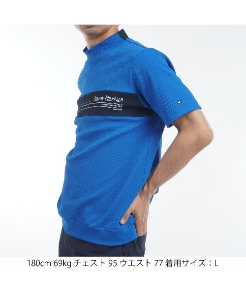 TOMMY HILFIGER GOLF（トミー ヒルフィガー ゴルフ）の「ｶﾗｰﾌﾞﾛｯｸ 半袖ﾓｯｸﾈｯｸｼｬﾂ（その他トップス・メンズ・ホワイト/ネイビー/サンドベージュ/ブルー・3L/LL/M/L）」の11枚目の写真