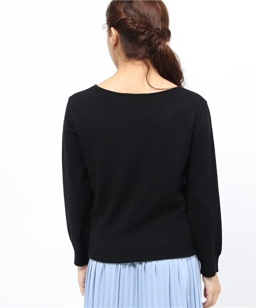 Chez toi（シェトワ）の「ハーモニーVネックプルオーバー（ニット/セーター・レディース・オフホワイト/グレー/ローズ/ブラック・FREE）」の7枚目の写真