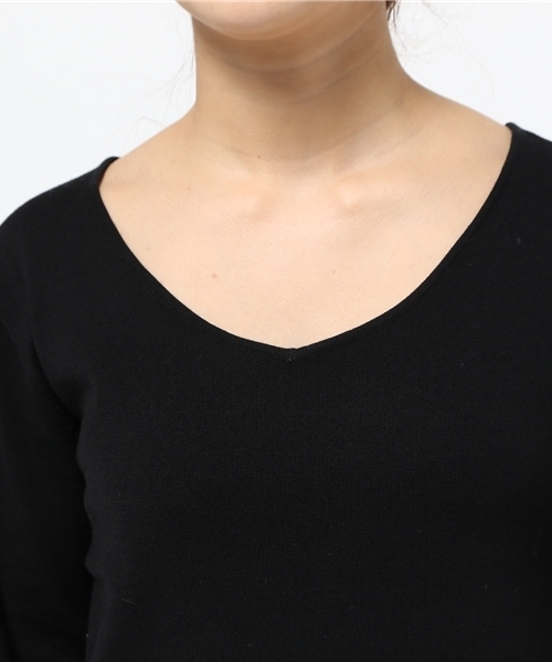 Chez toi（シェトワ）の「ハーモニーVネックプルオーバー（ニット/セーター・レディース・オフホワイト/グレー/ローズ/ブラック・FREE）」の8枚目の写真