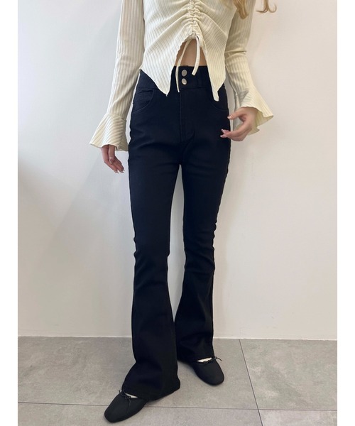 PHILLY（フィリー）の「【PHILLY】フレアデニムパンツ（デニムパンツ・レディース・ブラック系その他/ブルー/ブラック・FREE）」の11枚目の写真