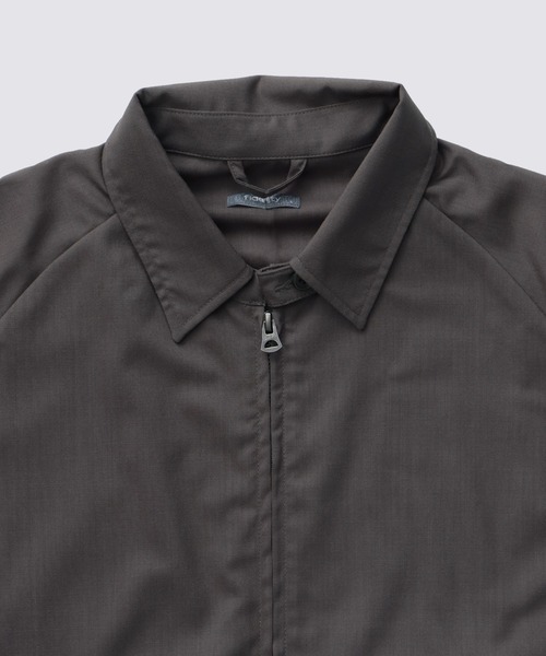 FIDELITY（フィデリティ）の「FINEMERINO TRO SWINGTOP / ウール スウィングトップ（ブルゾン・メンズ・グレー/ダークネイビー・LARGE/MEDIUM）」の4枚目の写真