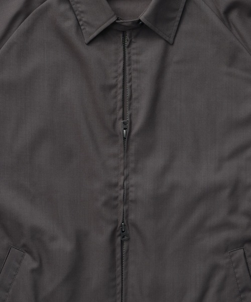 FIDELITY（フィデリティ）の「FINEMERINO TRO SWINGTOP / ウール スウィングトップ（ブルゾン・メンズ・グレー/ダークネイビー・LARGE/MEDIUM）」の5枚目の写真