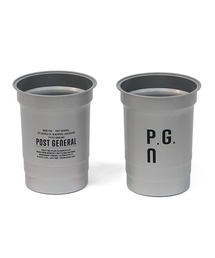 POST GENERAL（ポストジェネラル）の「POST GENERAL ポストジェネラル RECYCLED ALUMINUM CUP -PACK4- / リサイクル アルミナムカップ 4個セット（アウトドアグッズ・メンズ）」