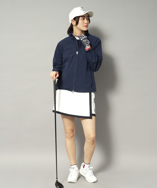 adabat（アダバット）の「【新レーベル ADABAT NAVY】撥水加工 Aラインライトブルゾン（ブルゾン・レディース・ホワイト系/ネイビー・42/40/38）」の22枚目の写真