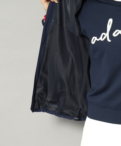 adabat（アダバット）の「【新レーベル ADABAT NAVY】撥水加工 Aラインライトブルゾン（ブルゾン・レディース・ホワイト系/ネイビー・42/40/38）」の8枚目の写真