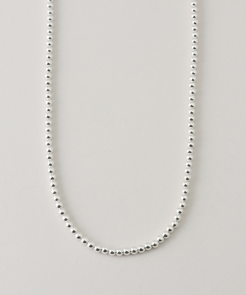 SLOBE IENA（スローブイエナ）の「《追加》SLOBE メタルビーズネックレス（ネックレス・レディース・シルバー・FREE）」の8枚目の写真