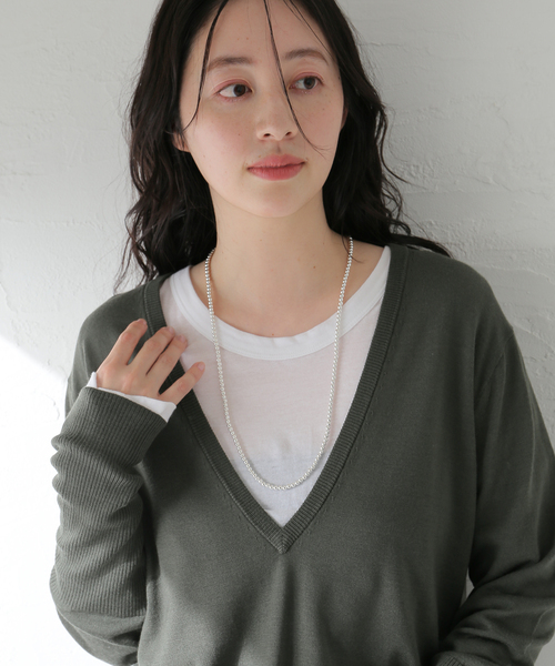 SLOBE IENA（スローブイエナ）の「《追加》SLOBE メタルビーズネックレス（ネックレス・レディース・シルバー・FREE）」の13枚目の写真