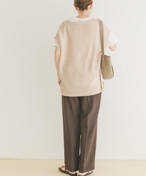 ITEMS URBANRESEARCH(アイテムズ アーバンリサーチ)の「アンゴラタッチユルVニットベスト(ニット/セーター・レディース・ネイビー/グレー/アイボリー・FREE)」の19枚目の写真