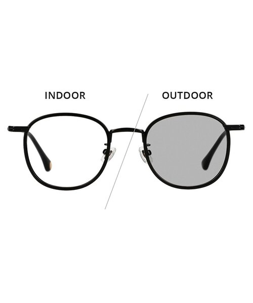 JOURNAL STANDARD relume（ジャーナルスタンダード　レリューム）の「【WEB限定】ウェリントン型 調光サングラス｜レンズの色が変わるサングラス｜高級感｜紫外線対策｜UVカット｜ユニセックス｜ジャーナルスタンダードレリューム｜Zoff｜JOURNAL STANDARD relume（サングラス・レディース・ブラック系その他/ブラック・FREE）」の9枚目の写真