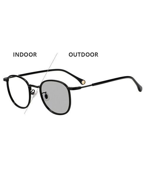 JOURNAL STANDARD relume（ジャーナルスタンダード　レリューム）の「【WEB限定】ウェリントン型 調光サングラス｜レンズの色が変わるサングラス｜高級感｜紫外線対策｜UVカット｜ユニセックス｜ジャーナルスタンダードレリューム｜Zoff｜JOURNAL STANDARD relume（サングラス・レディース・ブラック系その他/ブラック・FREE）」の10枚目の写真